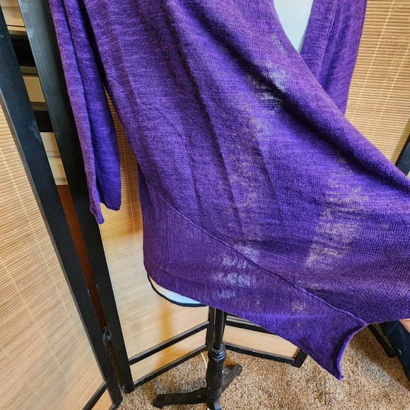 ALFANI Purple Cardigan - Picture 4 of 9